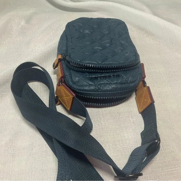 MZ Wallace Quilted Navy Crossbody Bag - Picture 2 of 5